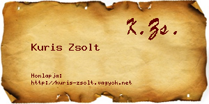 Kuris Zsolt névjegykártya